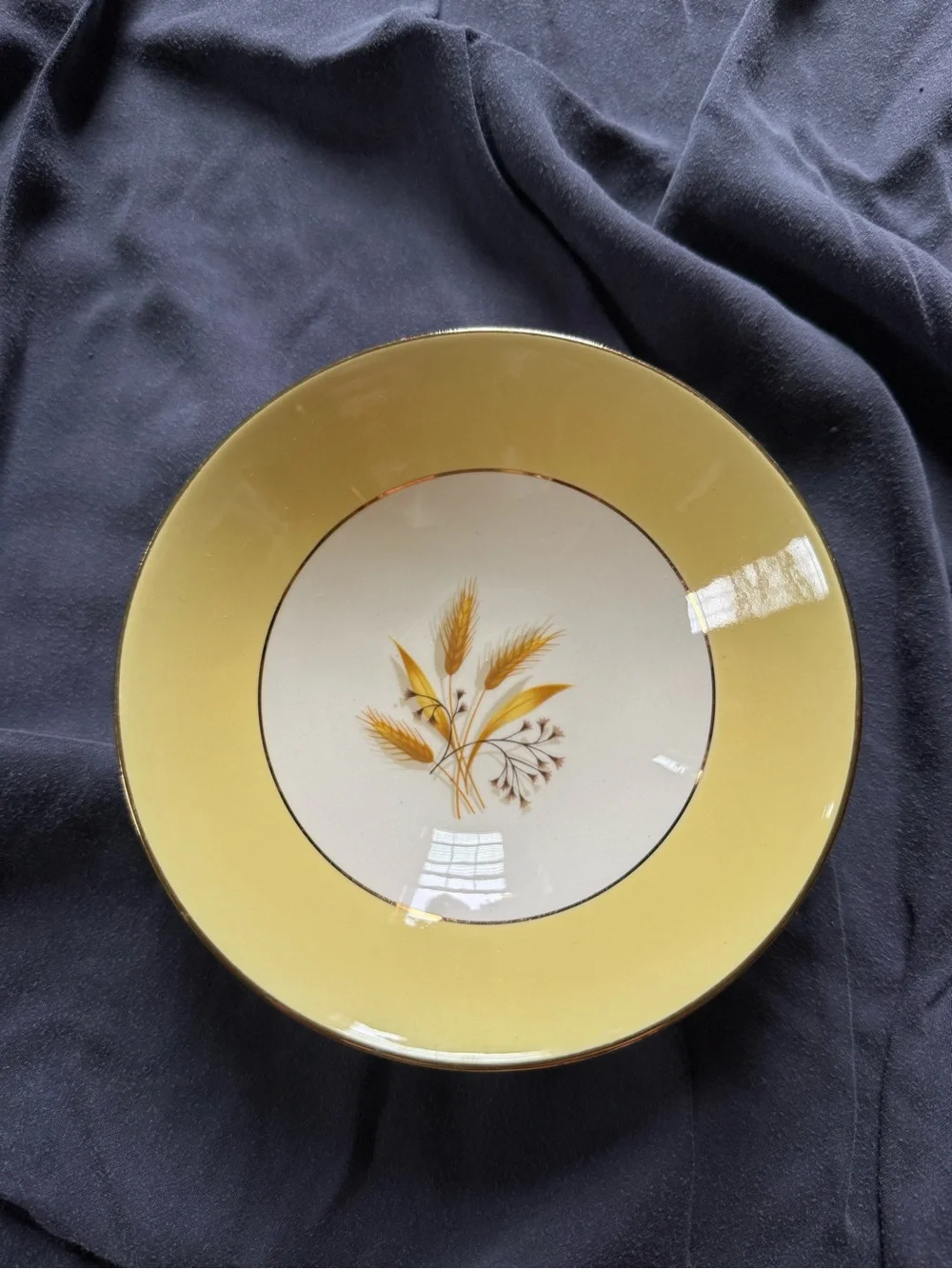 Vintage Autumn Gold Fruit Bowls Set of 2 by Century Service